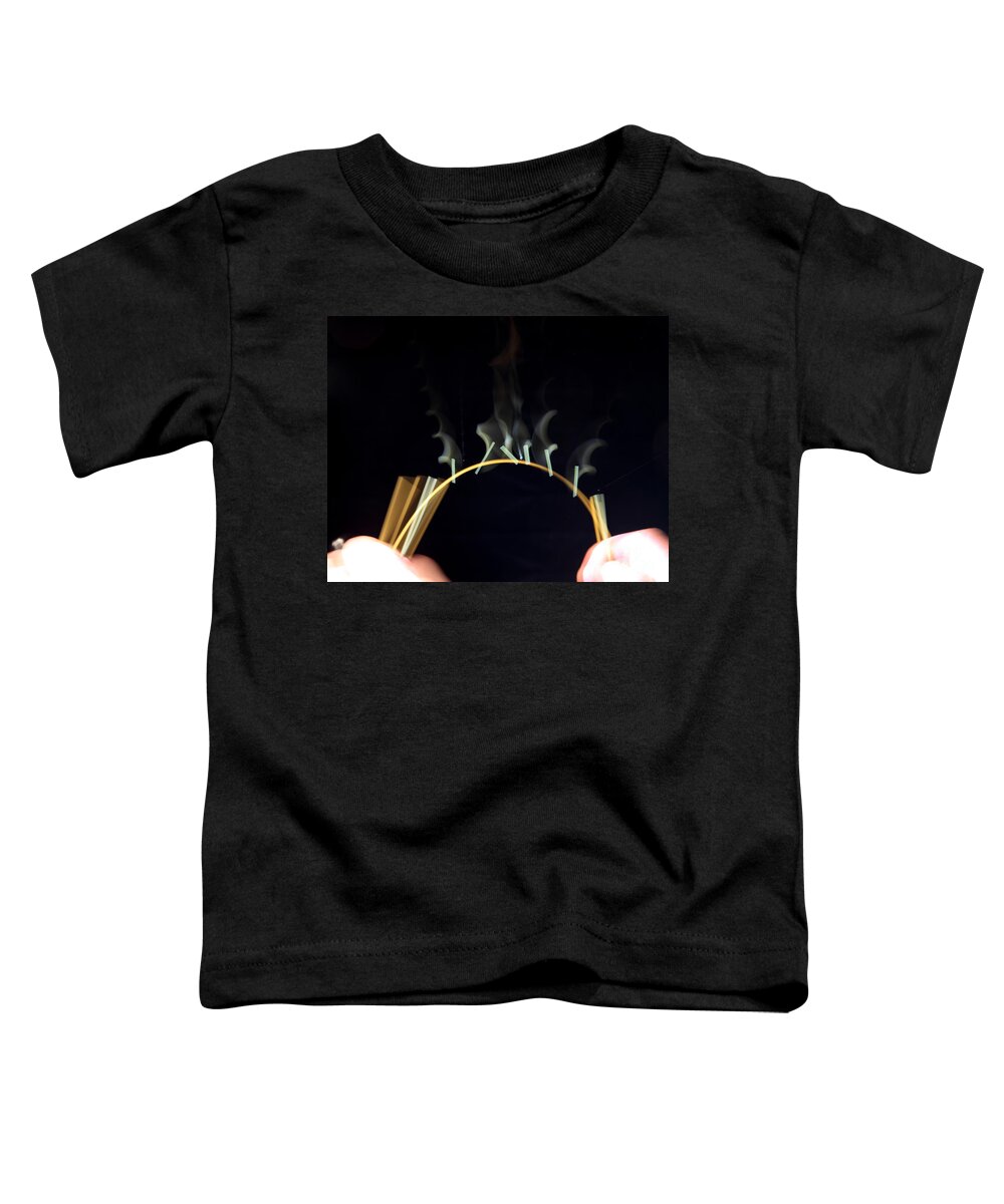 Spaghetti Toddler T-Shirt featuring the photograph Breaking Spaghetti #1 by Ted Kinsman