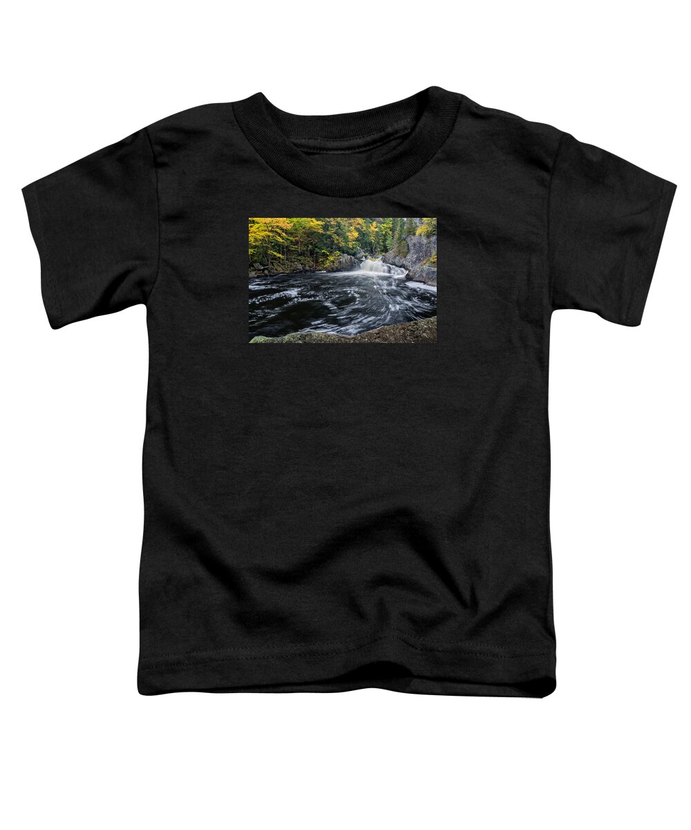 Buttermilk Falls Toddler T-Shirt featuring the photograph Buttermilk Falls Gulf Hagas Me. #1 by Michael Hubley