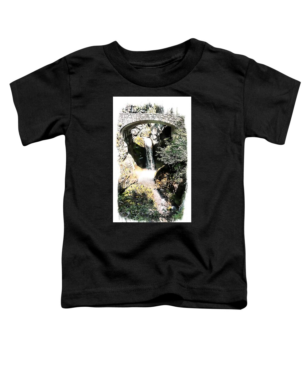 United States Toddler T-Shirt featuring the photograph Christine Falls - Mt Rainier National Park #1 by Joseph Hendrix