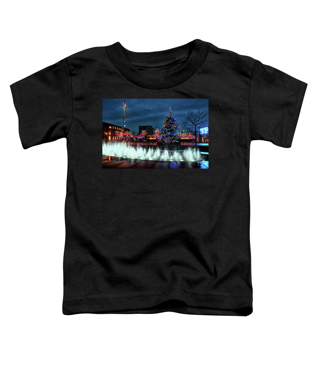 Christmas Lights Toddler T-Shirt featuring the photograph Christmas Lights #1 by Jeff Townsend