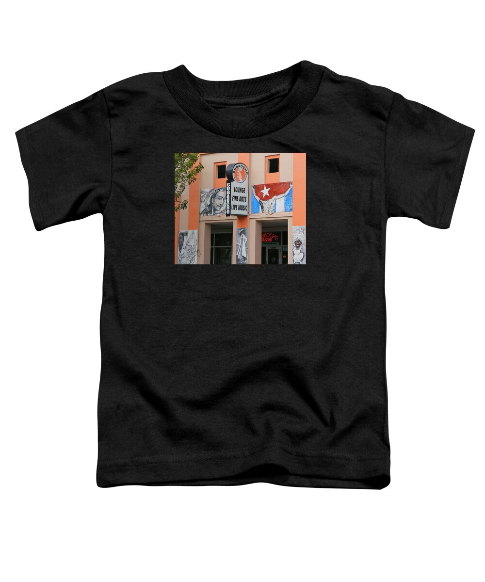 Calle Toddler T-Shirt featuring the photograph Cubacho Lounge #1 by Dart Humeston