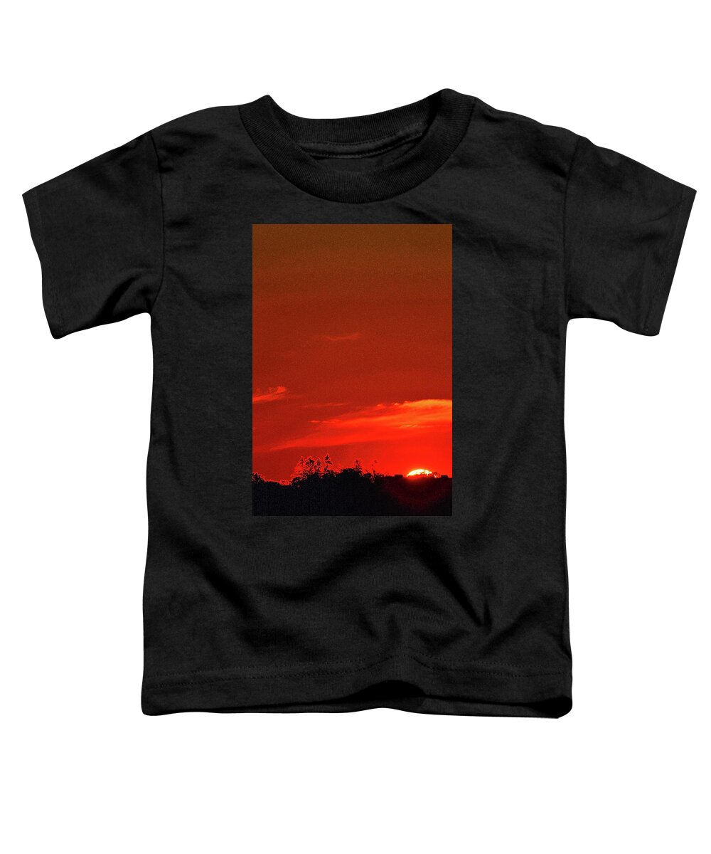 Abstract Toddler T-Shirt featuring the digital art End Of The Day Two #1 by Lyle Crump
