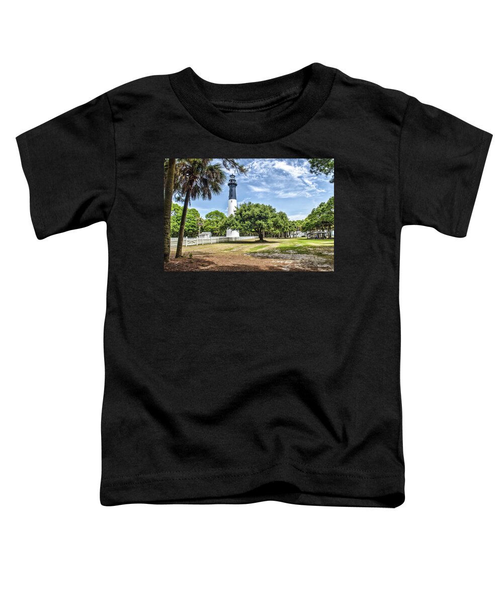 Hunting Island Toddler T-Shirt featuring the photograph Hunting Island Lighthouse by Scott Hansen