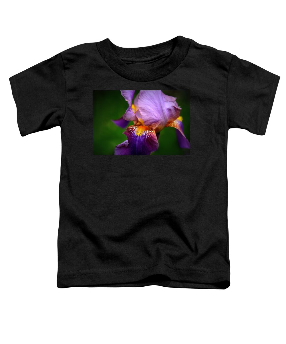 Iris Toddler T-Shirt featuring the photograph Iris Abstract #2 by Jessica Jenney