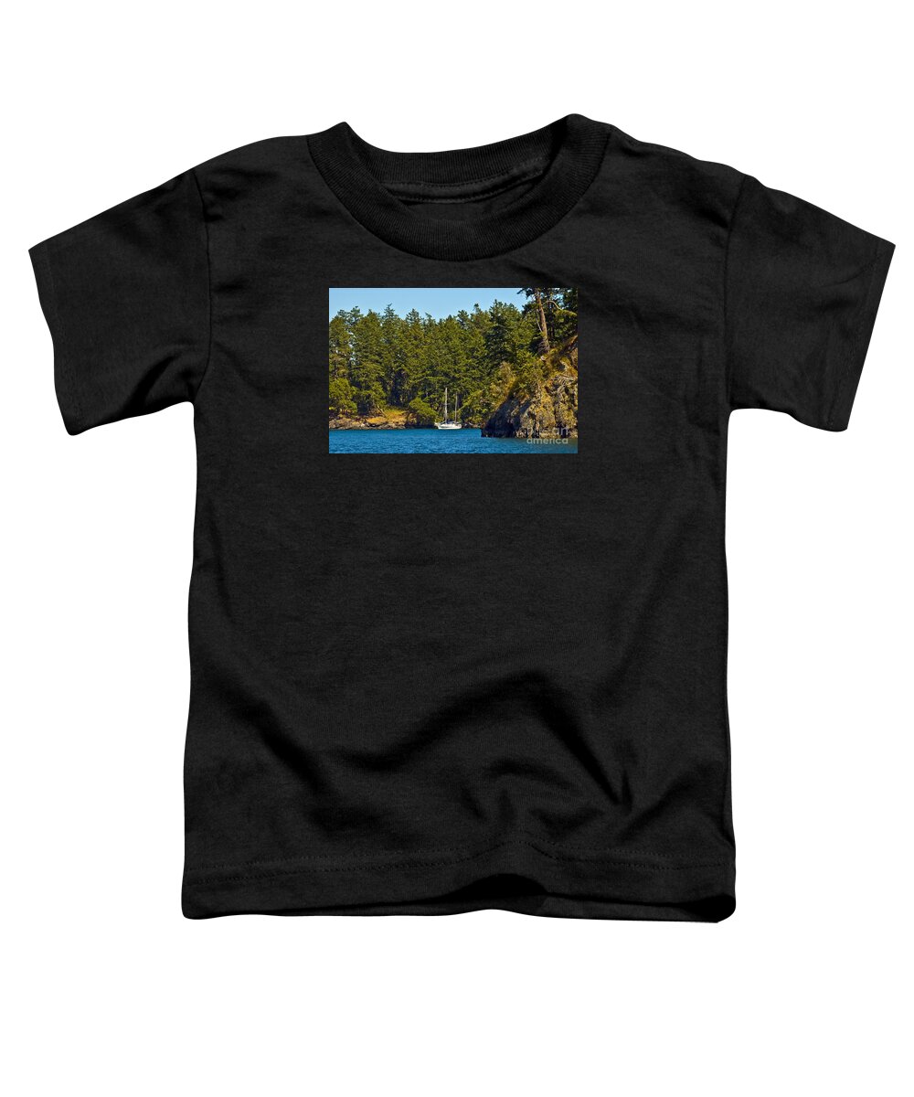 Toddler T-Shirt featuring the photograph Secluded Anchorage #2 by Chuck Flewelling