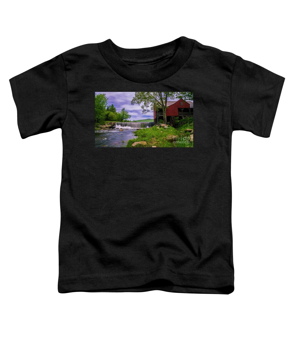 Weston Vermont Toddler T-Shirt featuring the photograph Spring at the Old Saw Mill #1 by Scenic Vermont Photography