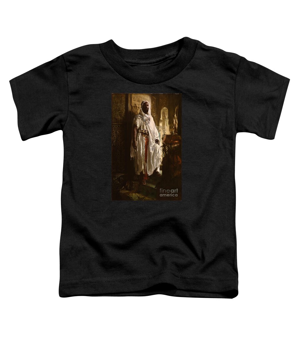 Eduard Charlemont Toddler T-Shirt featuring the painting The Moorish Chief #1 by Celestial Images