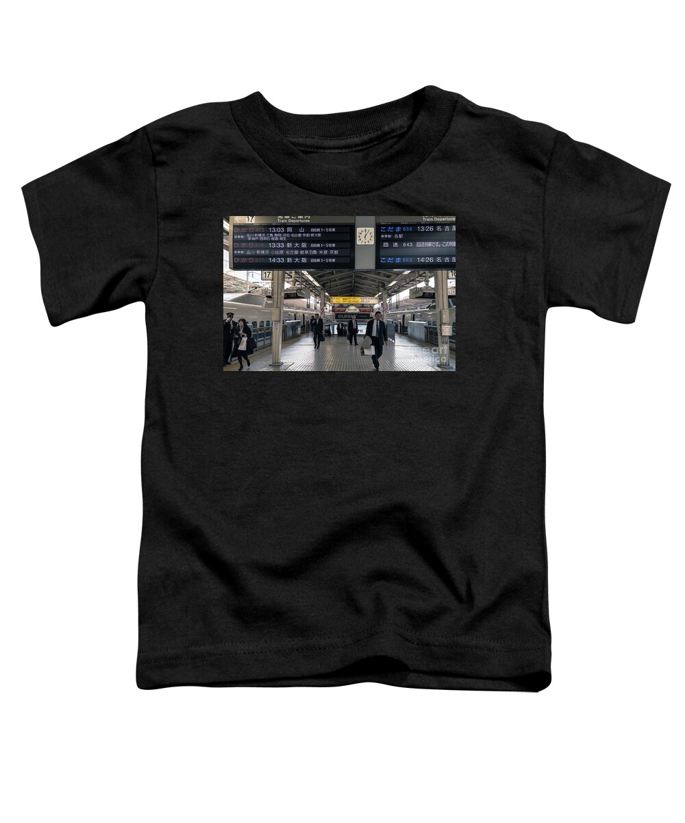 Tokyo Toddler T-Shirt featuring the photograph Tokyo to Kyoto, Bullet Train, Japan 3 by Perry Rodriguez