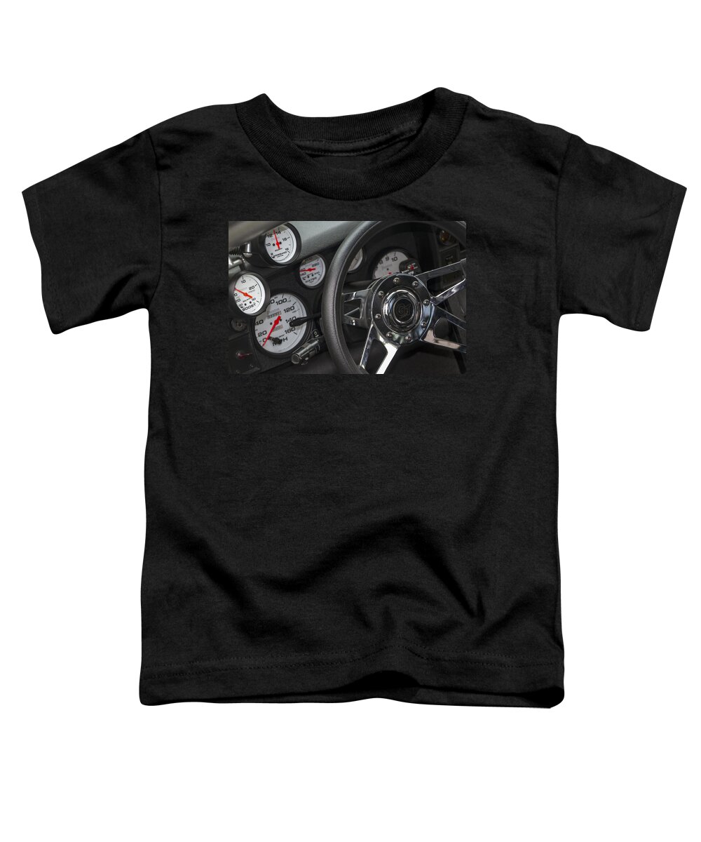 Speedometer Toddler T-Shirt featuring the photograph 160 MPH Dashboard by Bob Slitzan