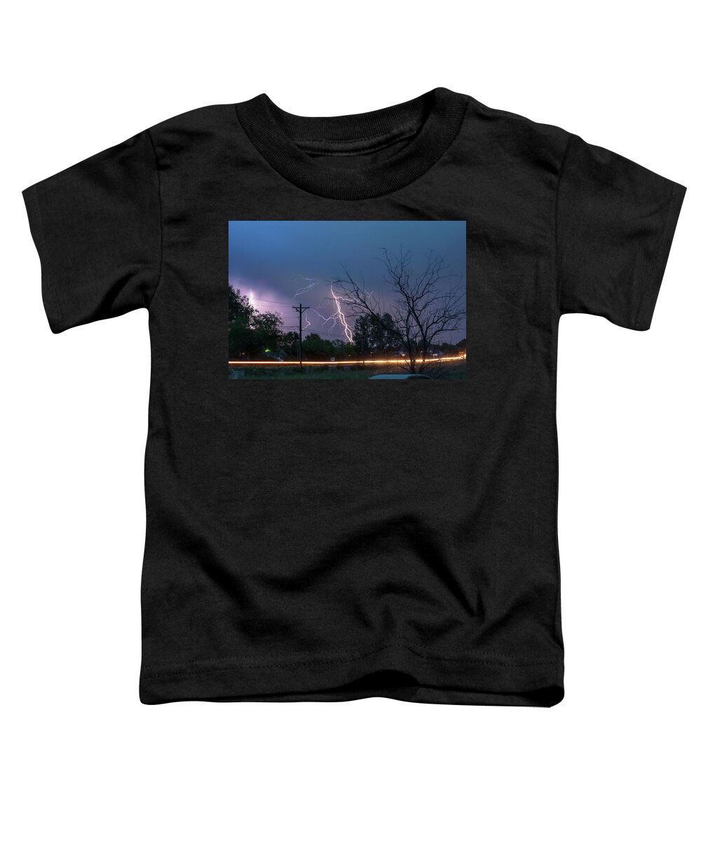 Lightning Toddler T-Shirt featuring the photograph 17th Street Thunder and Lightning by James BO Insogna