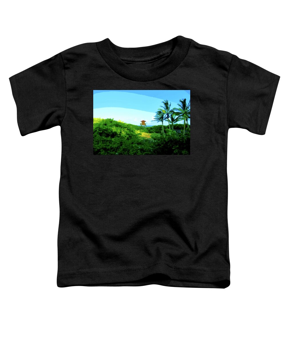  Toddler T-Shirt featuring the digital art 19- Shangri La by Joseph Keane