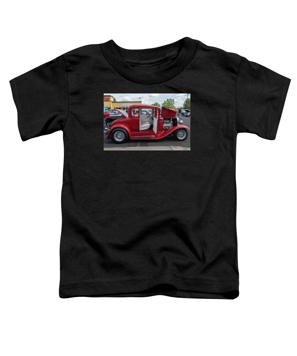 Ford Toddler T-Shirt featuring the photograph 1930 Model A Ford by Lorraine Baum