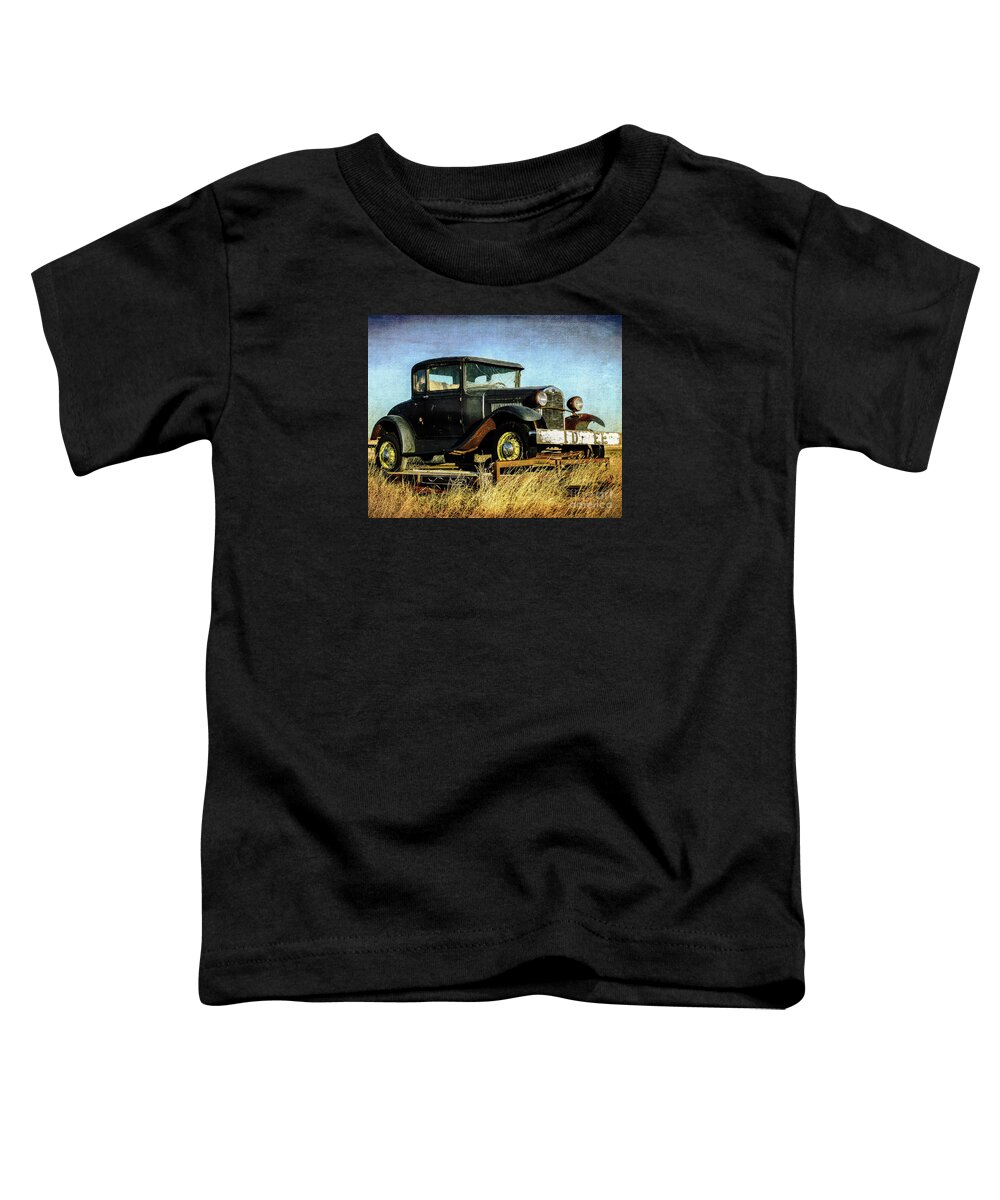 Rusty Cars Toddler T-Shirt featuring the photograph 1931 Ford Model A by John Strong