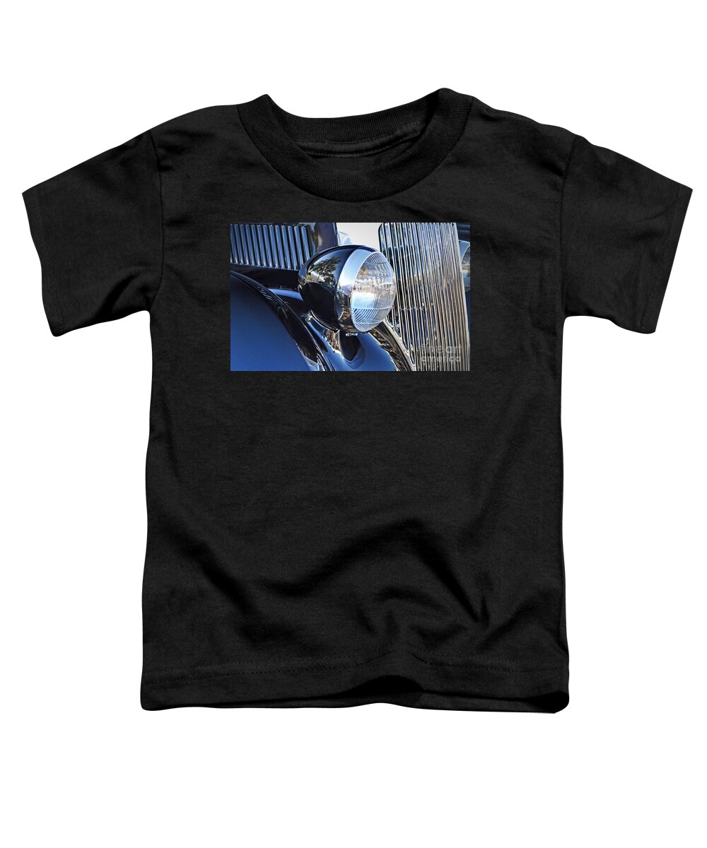 36 Ford Sedan Toddler T-Shirt featuring the photograph 1936 Ford 2DR Sedan by Gwyn Newcombe