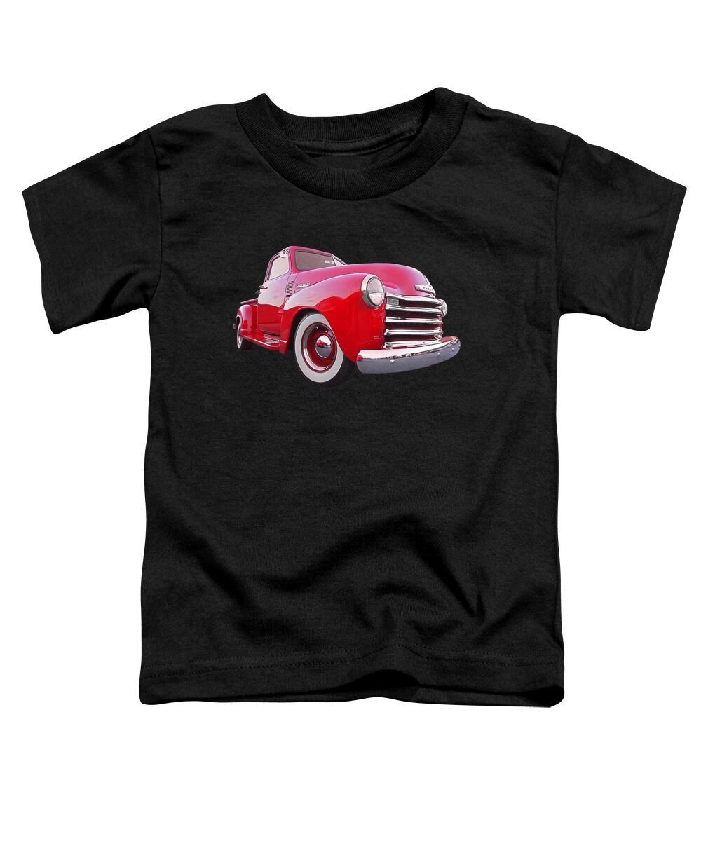 Chevrolet Truck Toddler T-Shirt featuring the photograph 1950 Chevy Pick Up At Sunset by Gill Billington