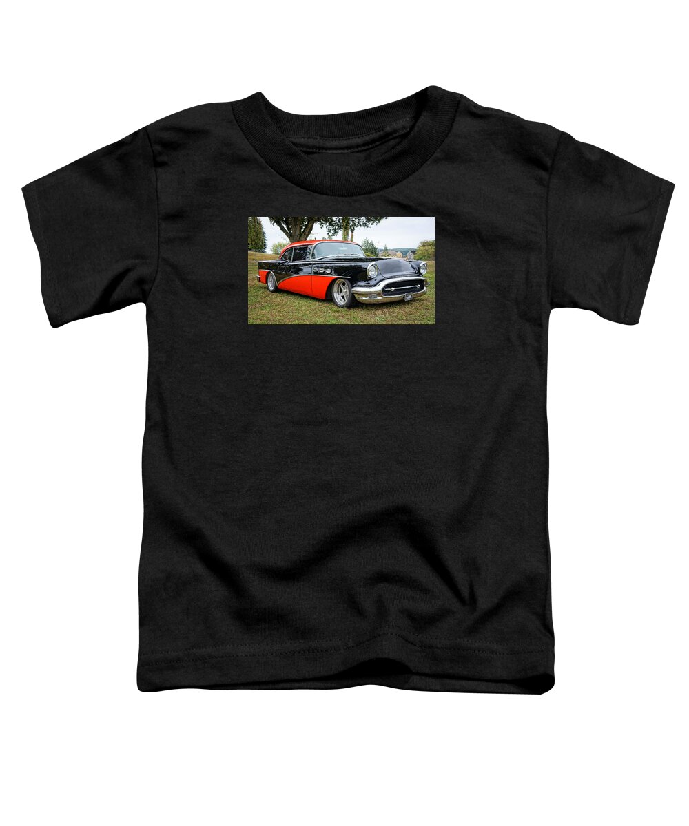 1956 Buick Riviera Toddler T-Shirt featuring the photograph 1956 Buick Riviera by Ronda Broatch