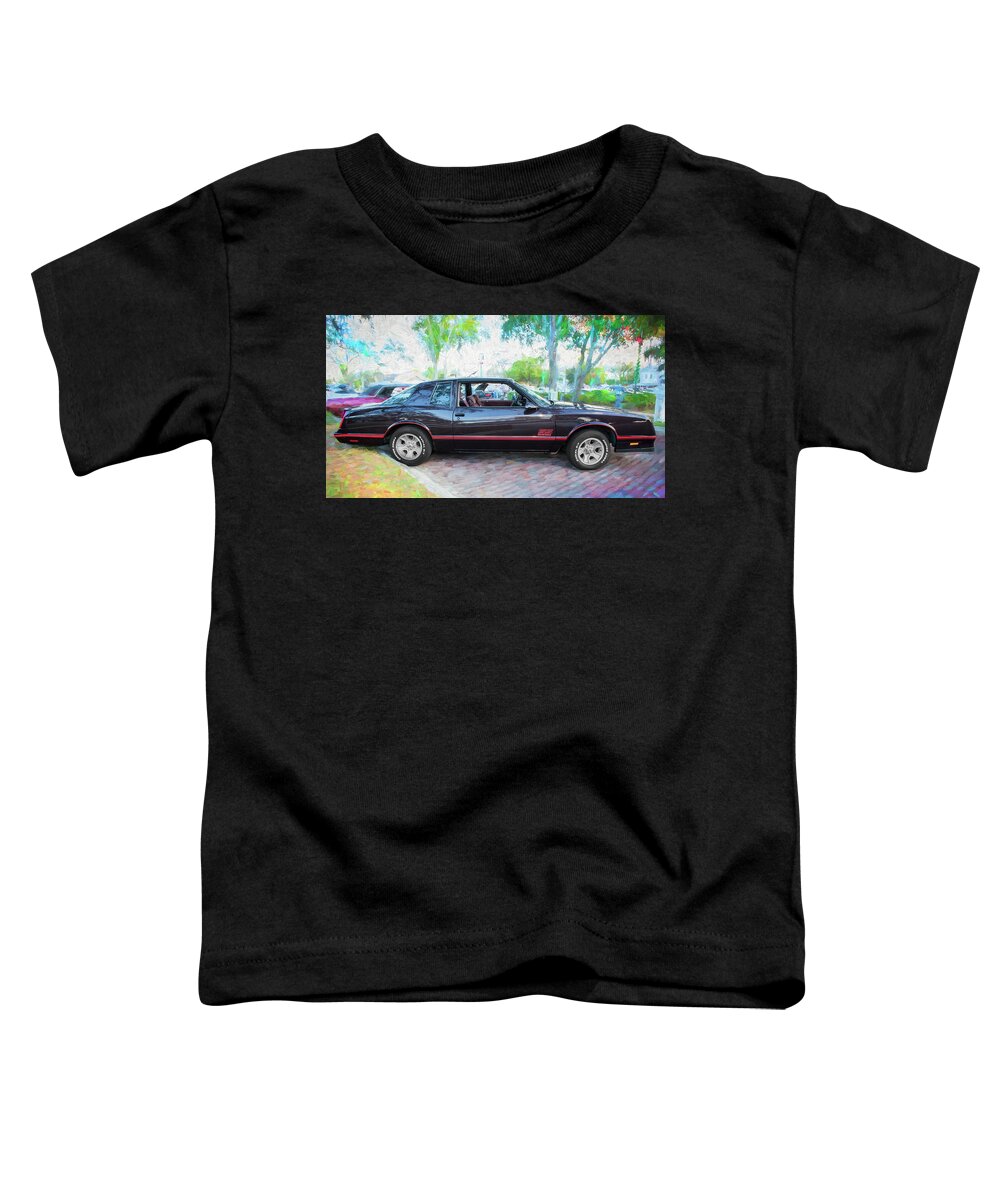 1987 Chevrolet Monte Carlo Ss Coupe Toddler T-Shirt featuring the photograph 1987 Chevrolet Monte Carlo SS Coupe c121 by Rich Franco