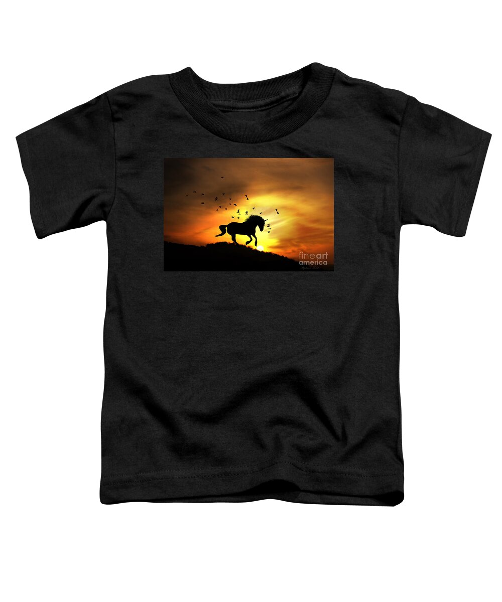 Unicorn Toddler T-Shirt featuring the photograph Believe #1 by Stephanie Laird