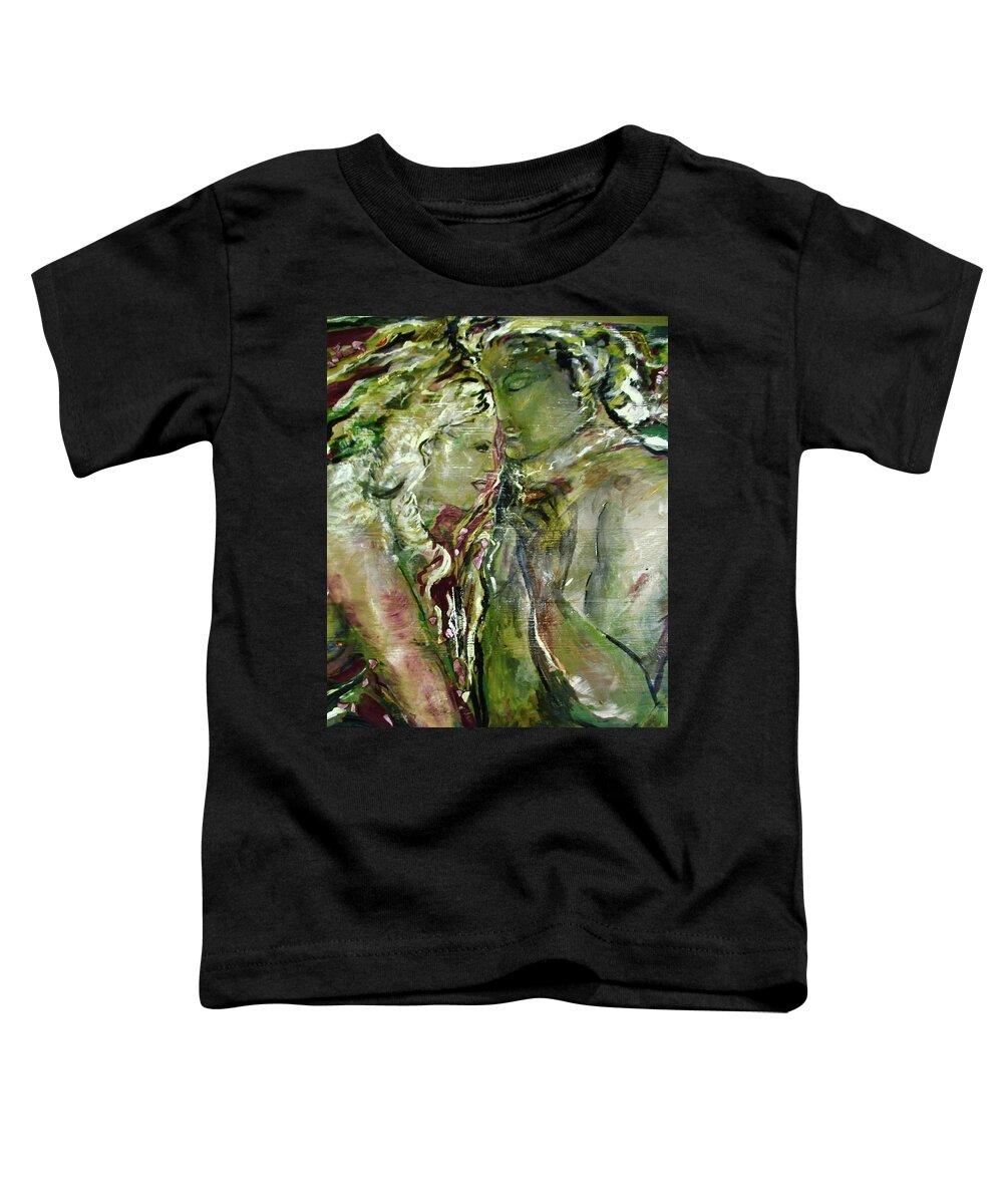 Cigar Toddler T-Shirt featuring the painting Cigar Interlude by Dawn Fisher