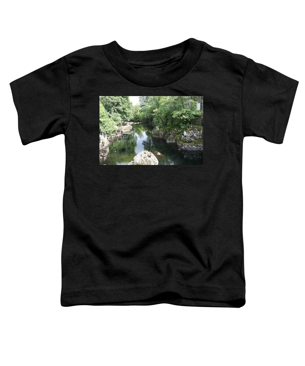 Rivers Toddler T-Shirt featuring the photograph Conwy river near Betws y coed. #2 by Christopher Rowlands