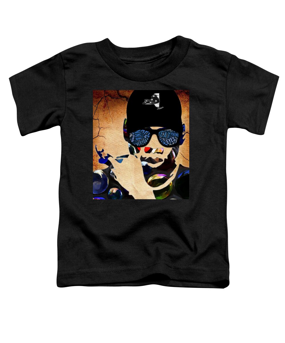 Jay Z Art Toddler T-Shirt featuring the mixed media Jay Z 444 Lyrics #2 by Marvin Blaine