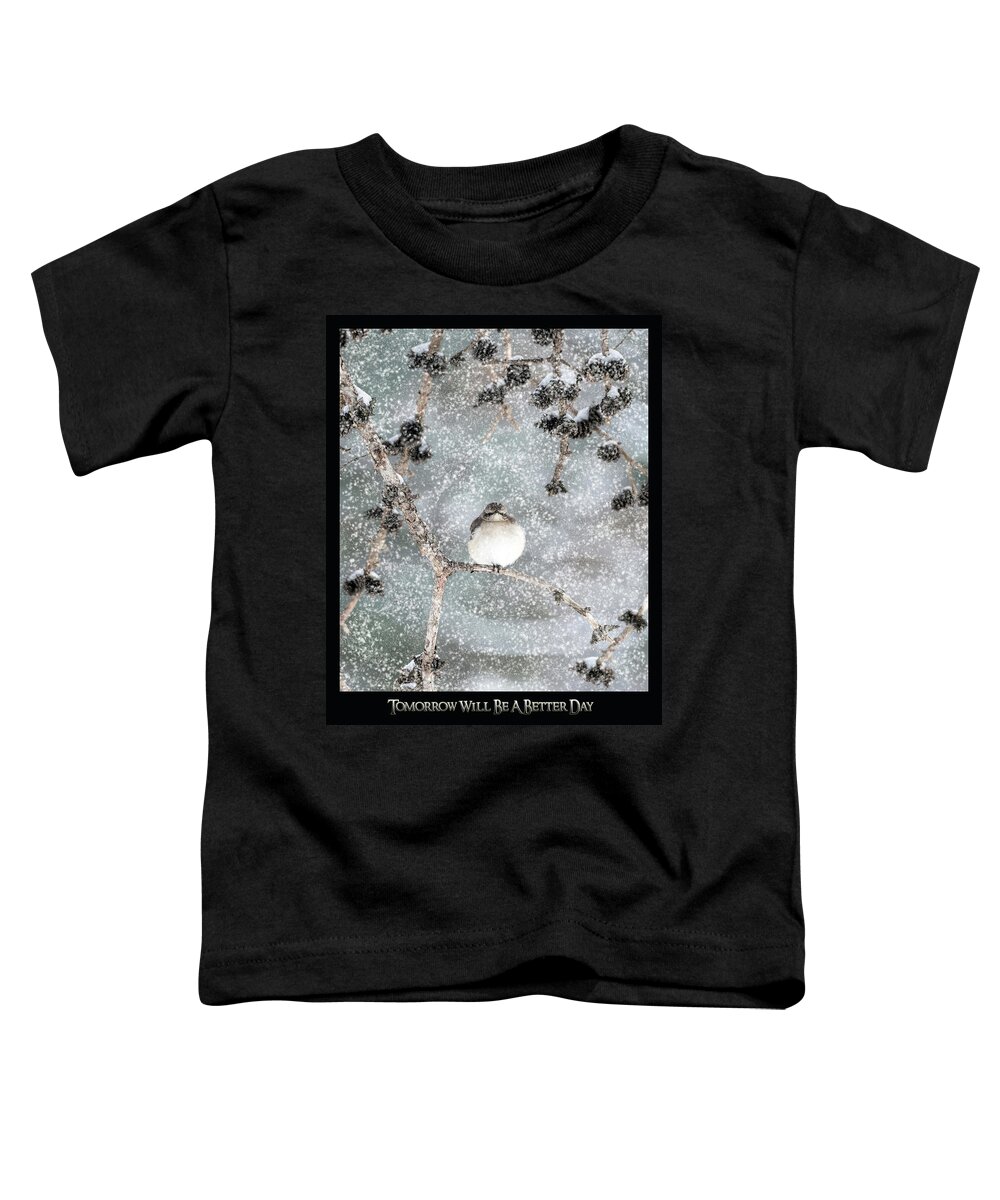Mockingbird Toddler T-Shirt featuring the photograph Winter Mockingbird #2 by Patrick Wolf