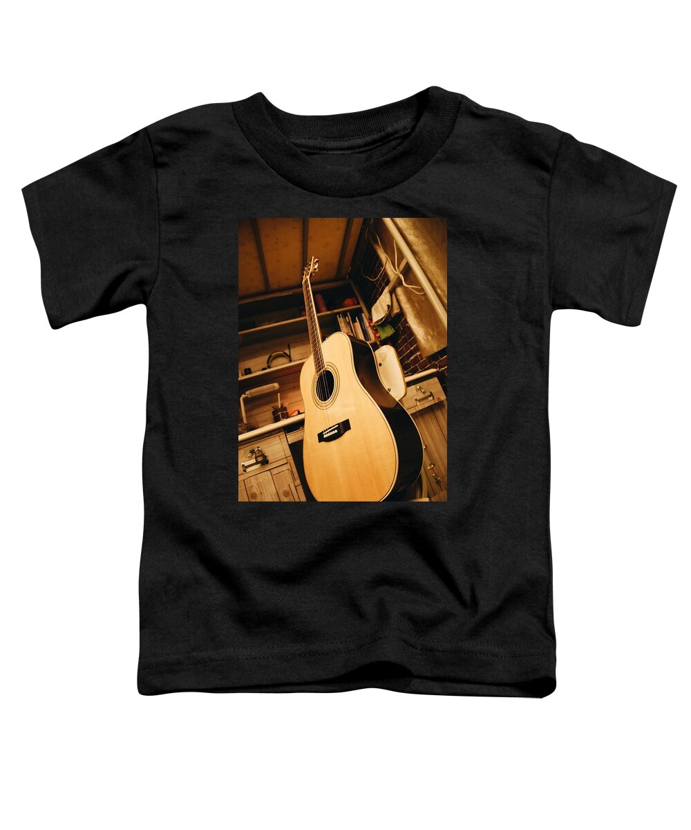 Guitar Toddler T-Shirt featuring the photograph Guitar #3 by Mariel Mcmeeking
