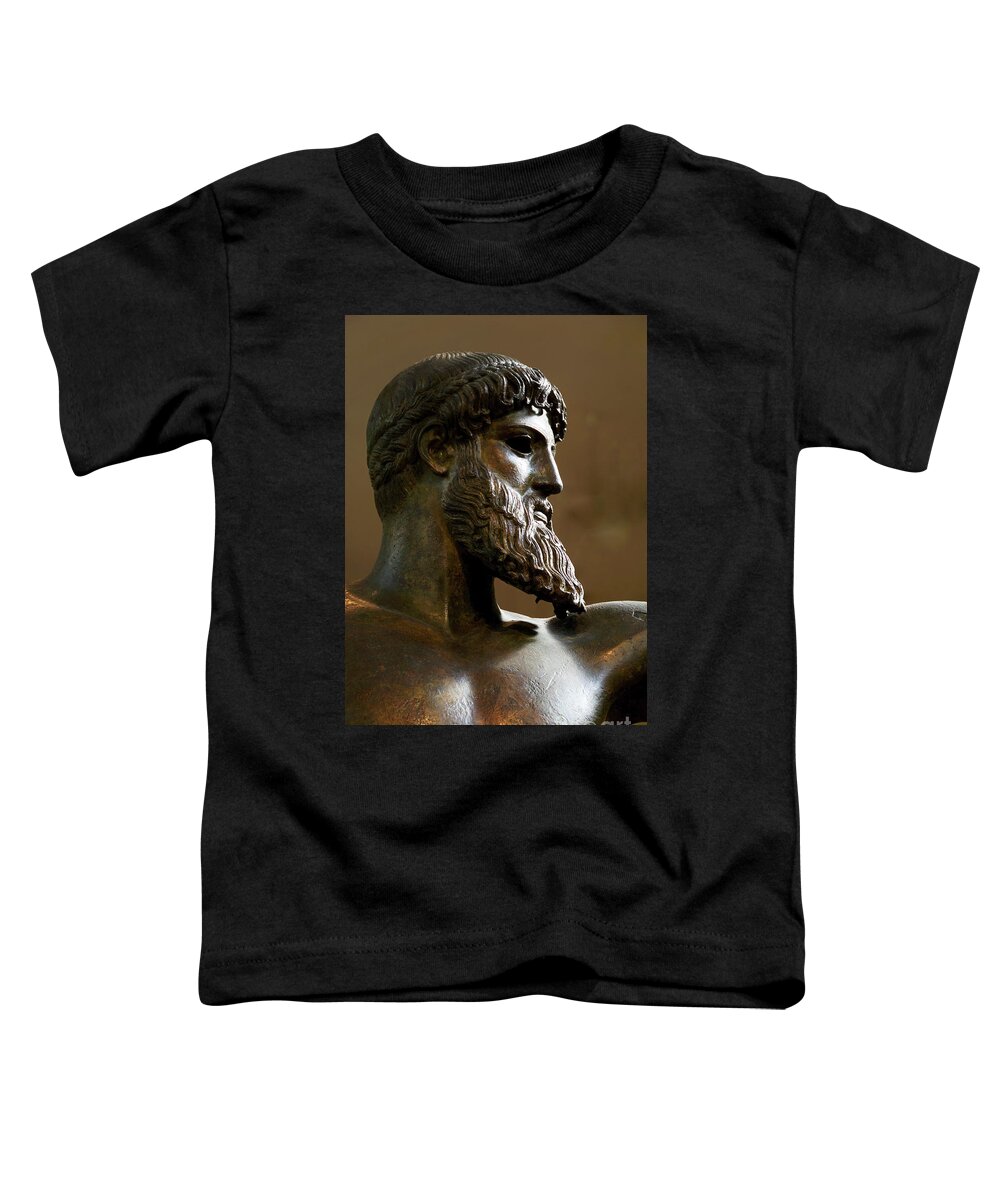 Poseidon Toddler T-Shirt featuring the photograph National Archaeology Museum, Athens #3 by Vladi Alon