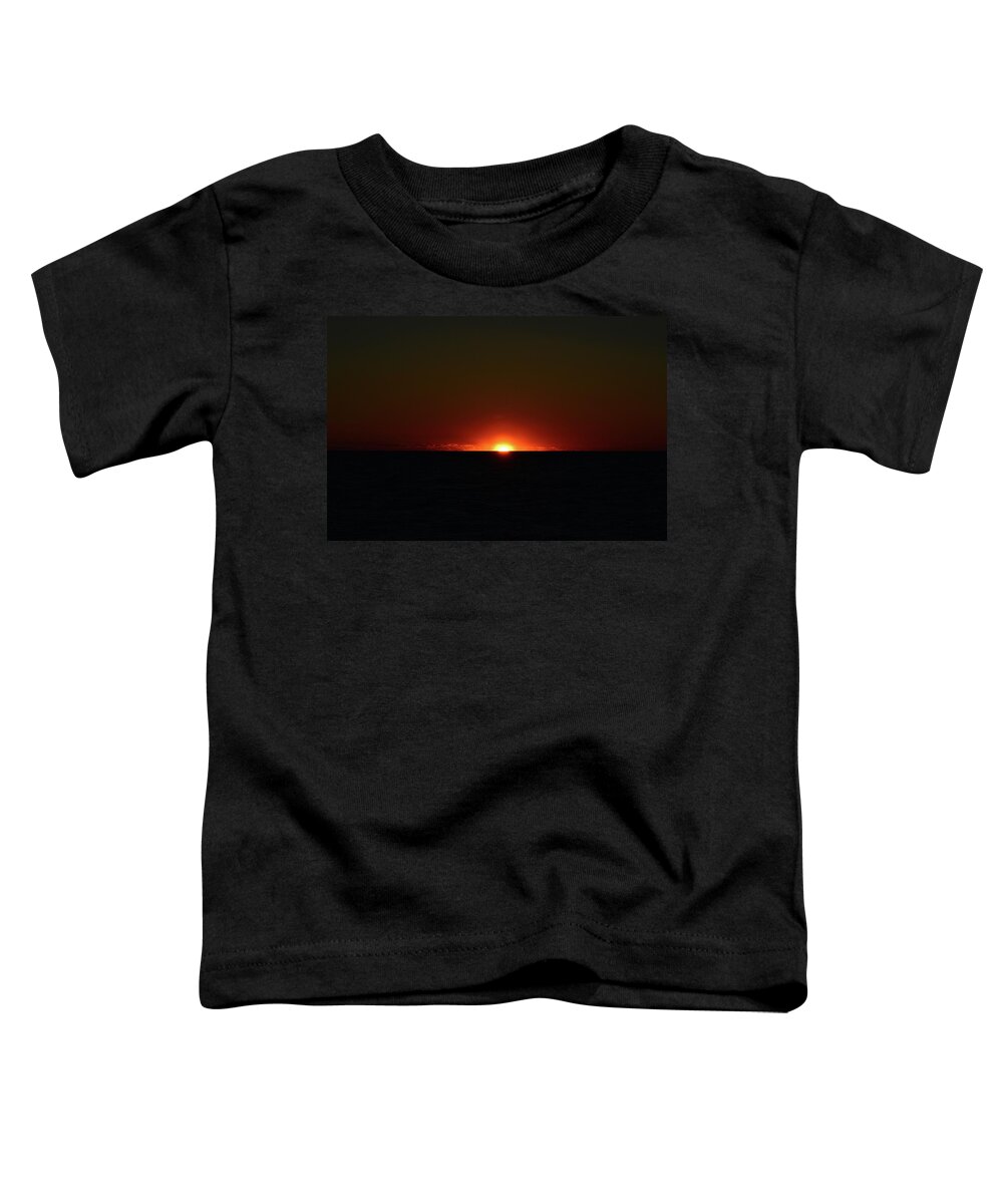 Sunrise Toddler T-Shirt featuring the photograph 5.34.46 AM June 12-2016 #53446 by Lyle Crump