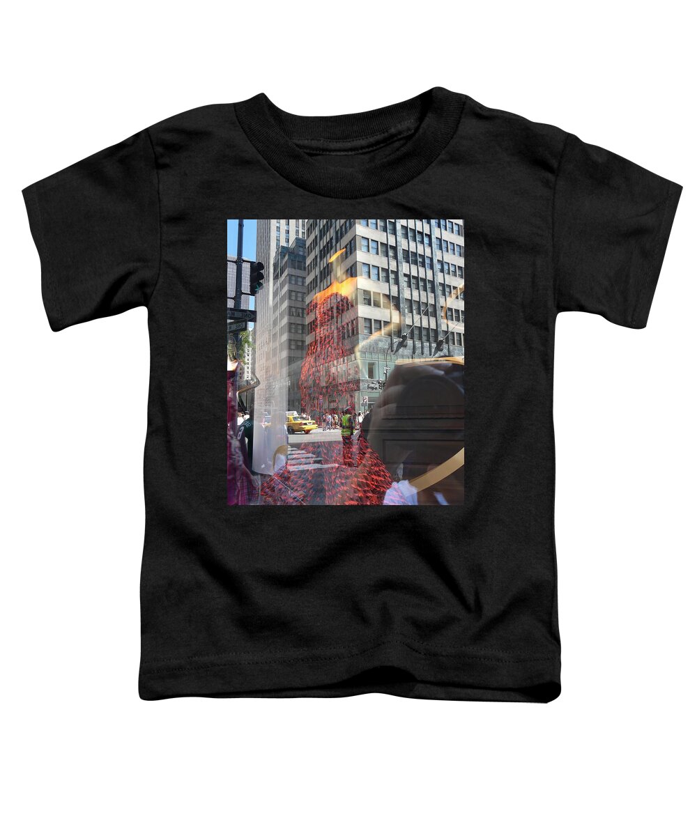 New York Toddler T-Shirt featuring the photograph 5th Avenue by Valerie Ornstein
