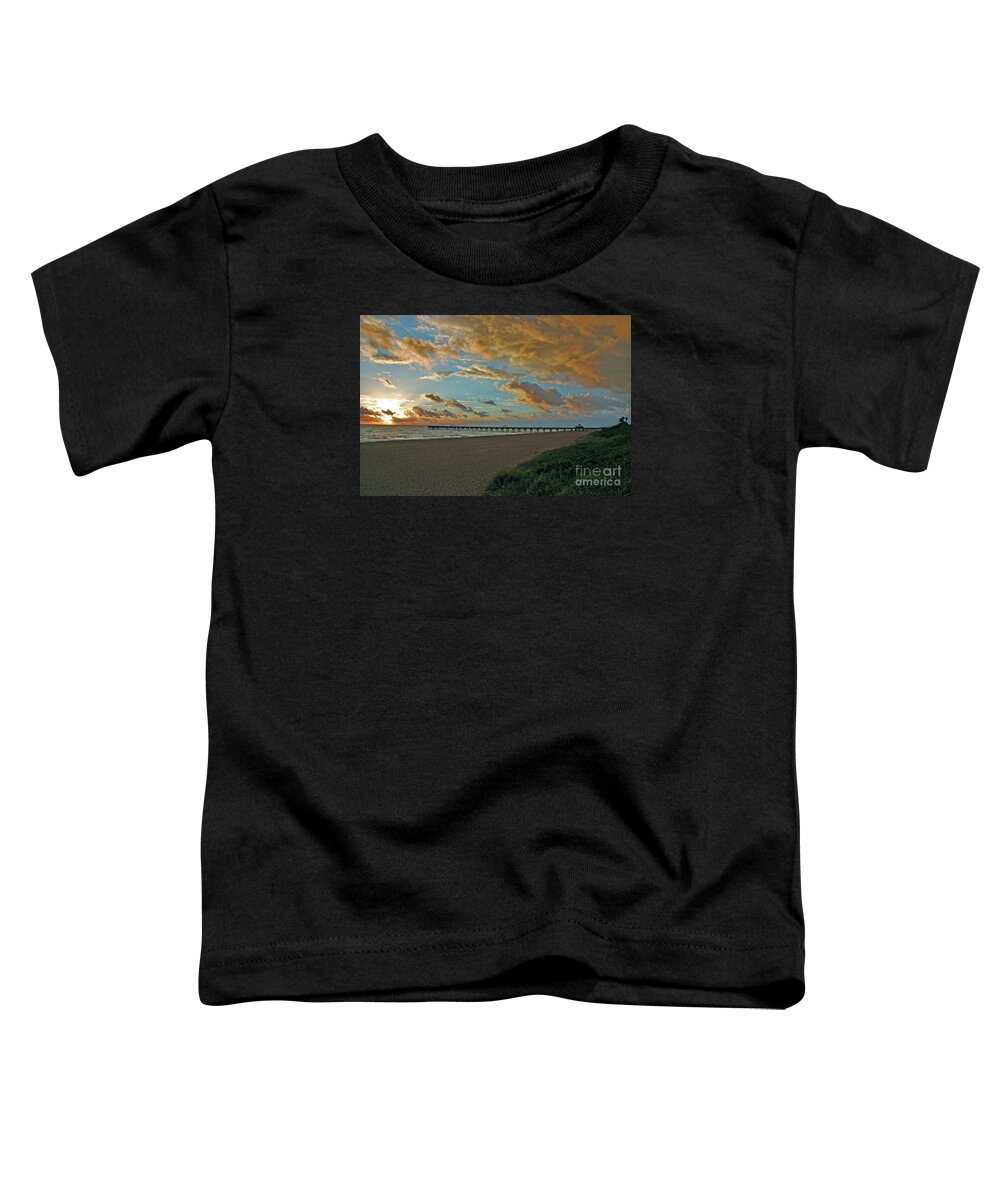  Toddler T-Shirt featuring the photograph 7- Juno Beach Pier by Joseph Keane