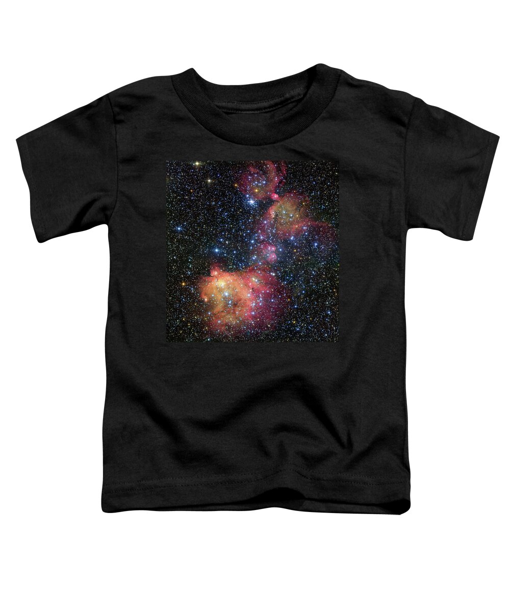 Eso Toddler T-Shirt featuring the photograph A Glowing Gas Cloud in the Large Magellanic Cloud by Eric Glaser