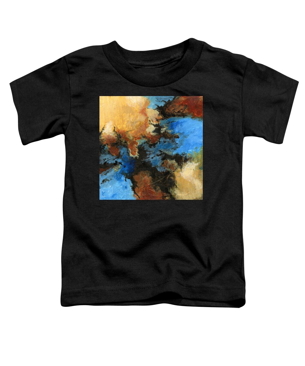 Abstract Toddler T-Shirt featuring the painting A Precious Few Abstract by Karla Beatty