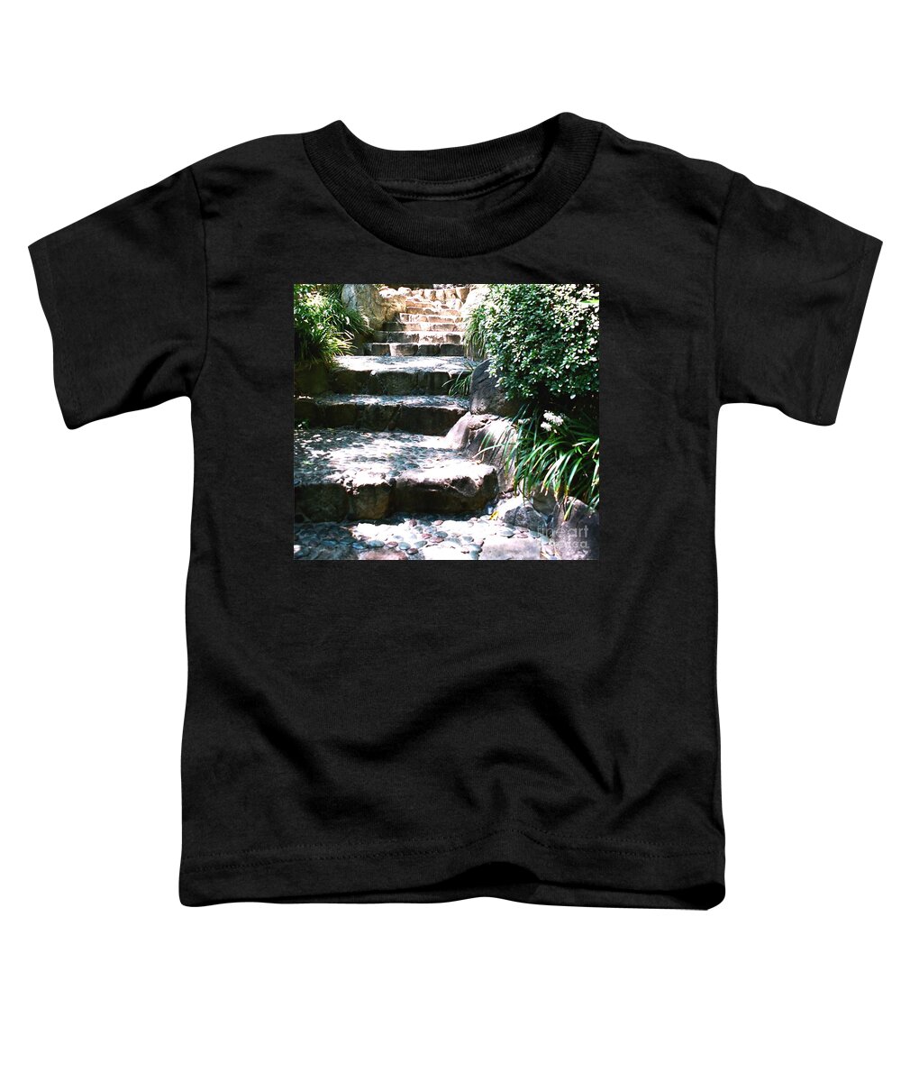 Stairs Toddler T-Shirt featuring the photograph A Way Out by Dean Triolo