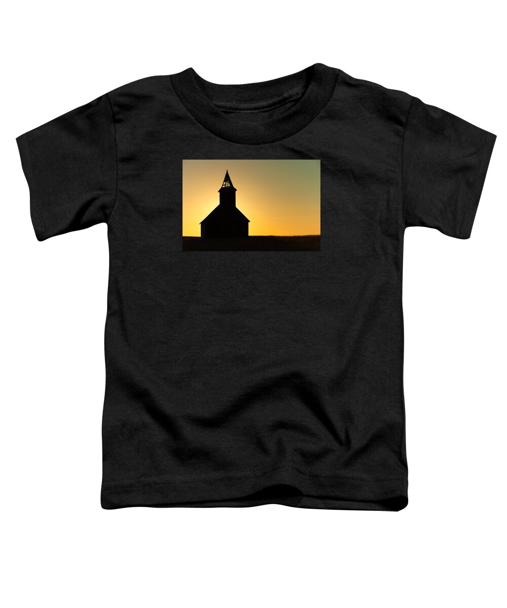 Church Toddler T-Shirt featuring the photograph Abandoned Church Silhouette by Todd Klassy