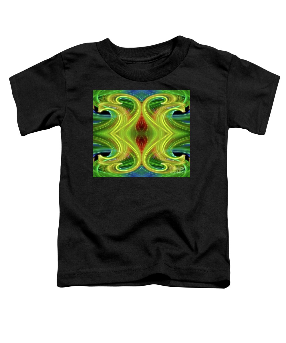 Abstract Toddler T-Shirt featuring the digital art Abstract of Swirls by Linda Phelps