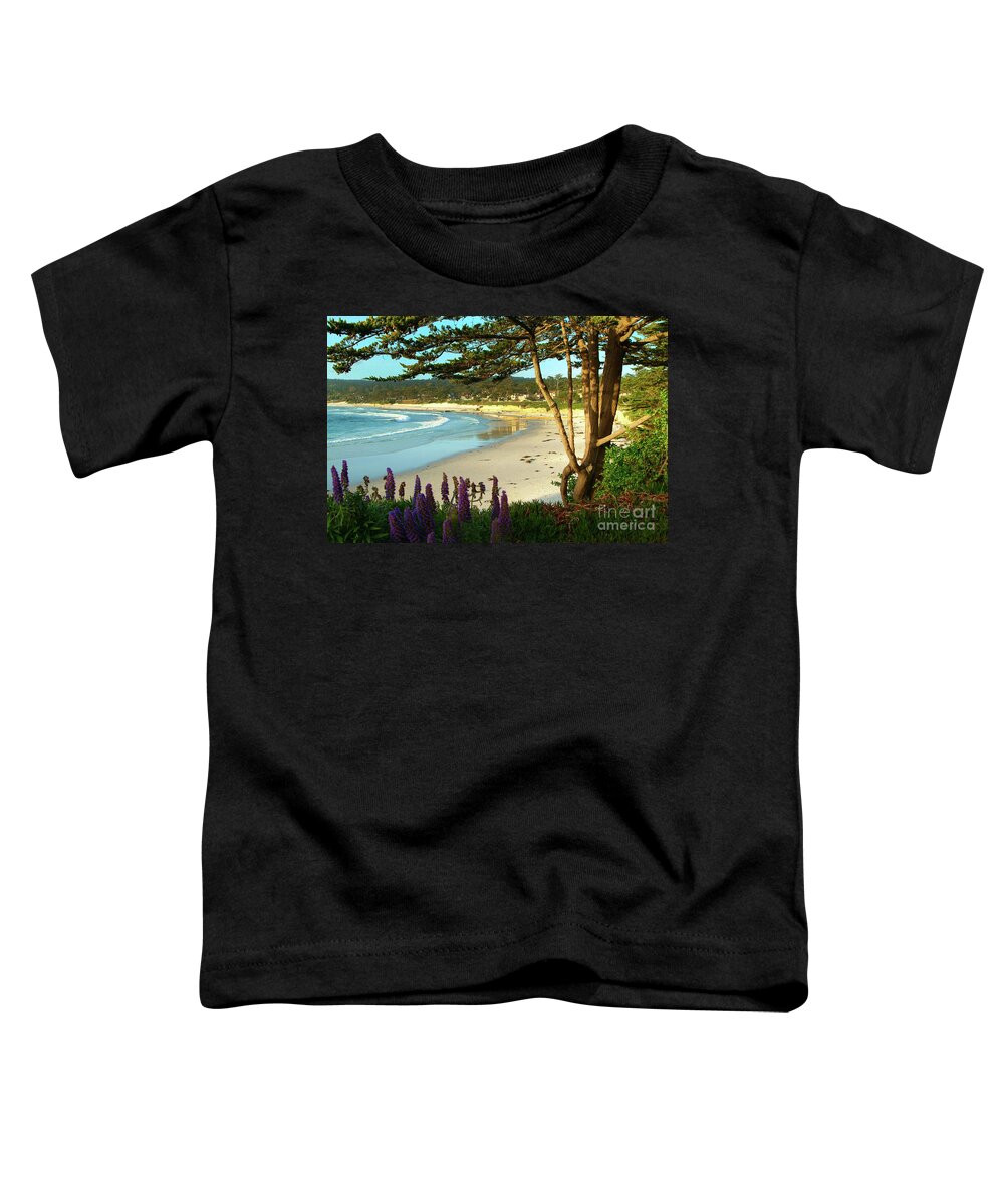 Carmel-by-the-sea Toddler T-Shirt featuring the photograph Afternoon on Carmel Beach by Charlene Mitchell