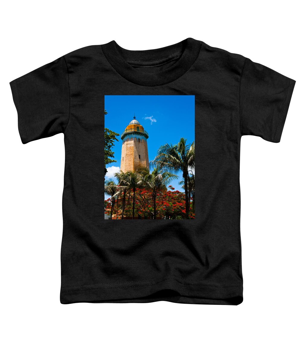 Alhambra Water Tower Toddler T-Shirt featuring the photograph Alhambra Water Tower by Ed Gleichman