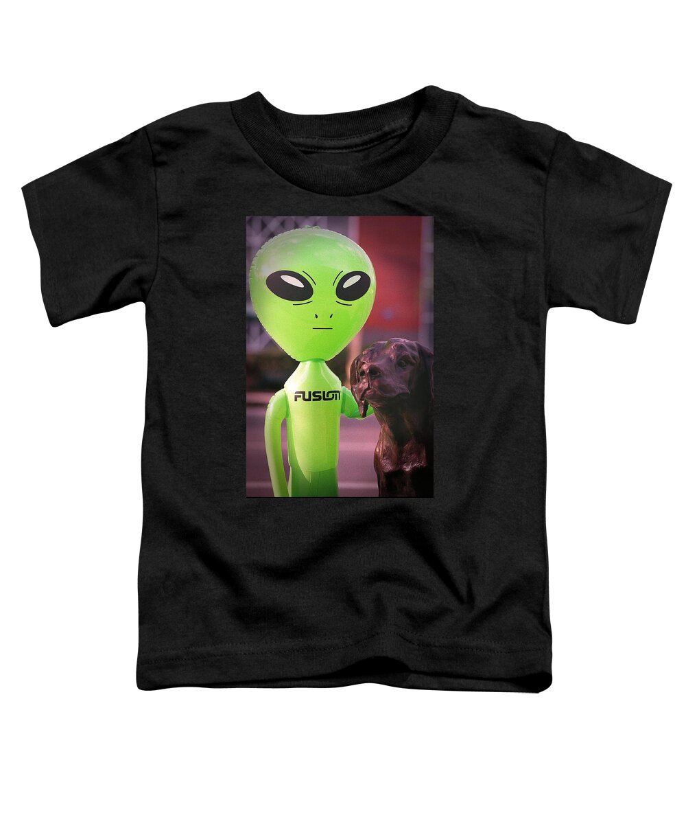 Alien Toddler T-Shirt featuring the photograph Alien's Best Friend by Richard Henne