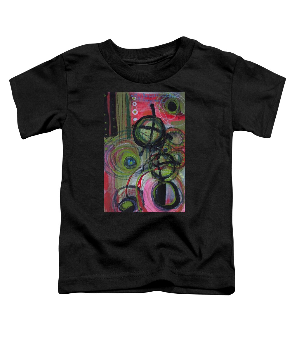 Circle Toddler T-Shirt featuring the painting All Of My Love by Laurie Maves ART