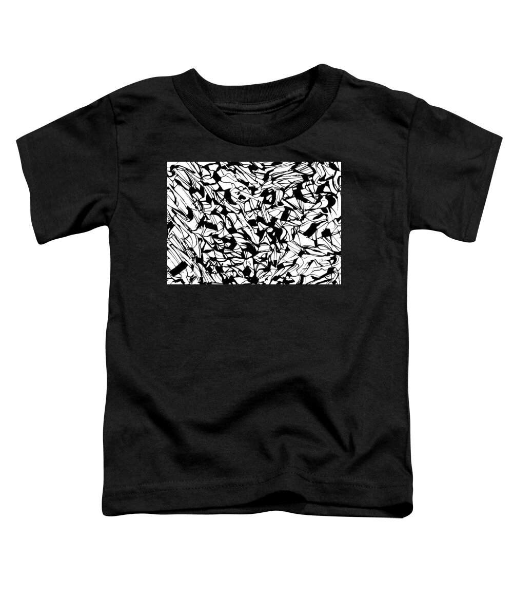 Drawing Toddler T-Shirt featuring the drawing Alternate Topography 1 by Daniel Schubarth
