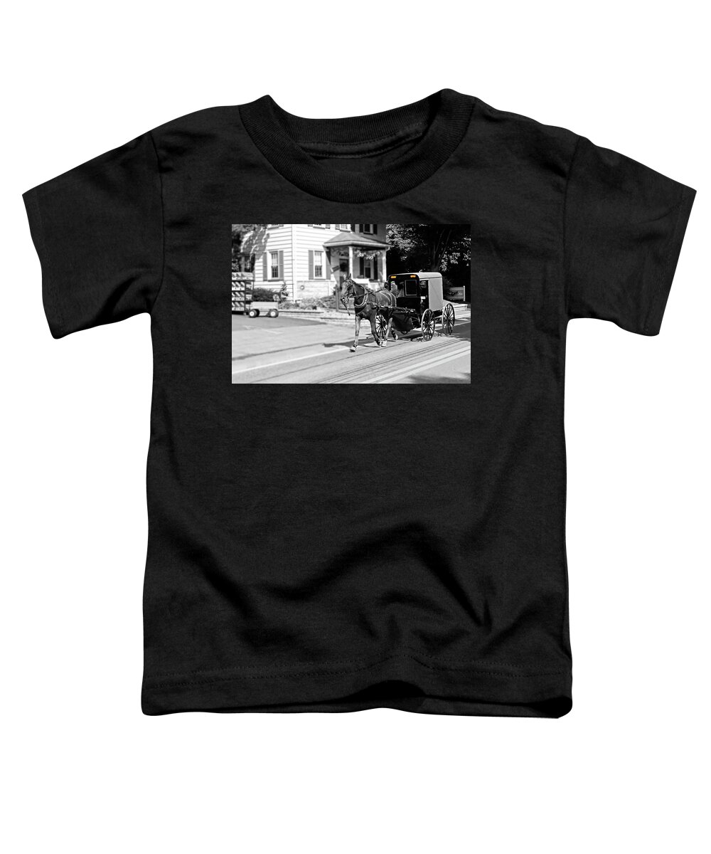 Amish Toddler T-Shirt featuring the photograph Amish Country Series 4064 by Carlos Diaz