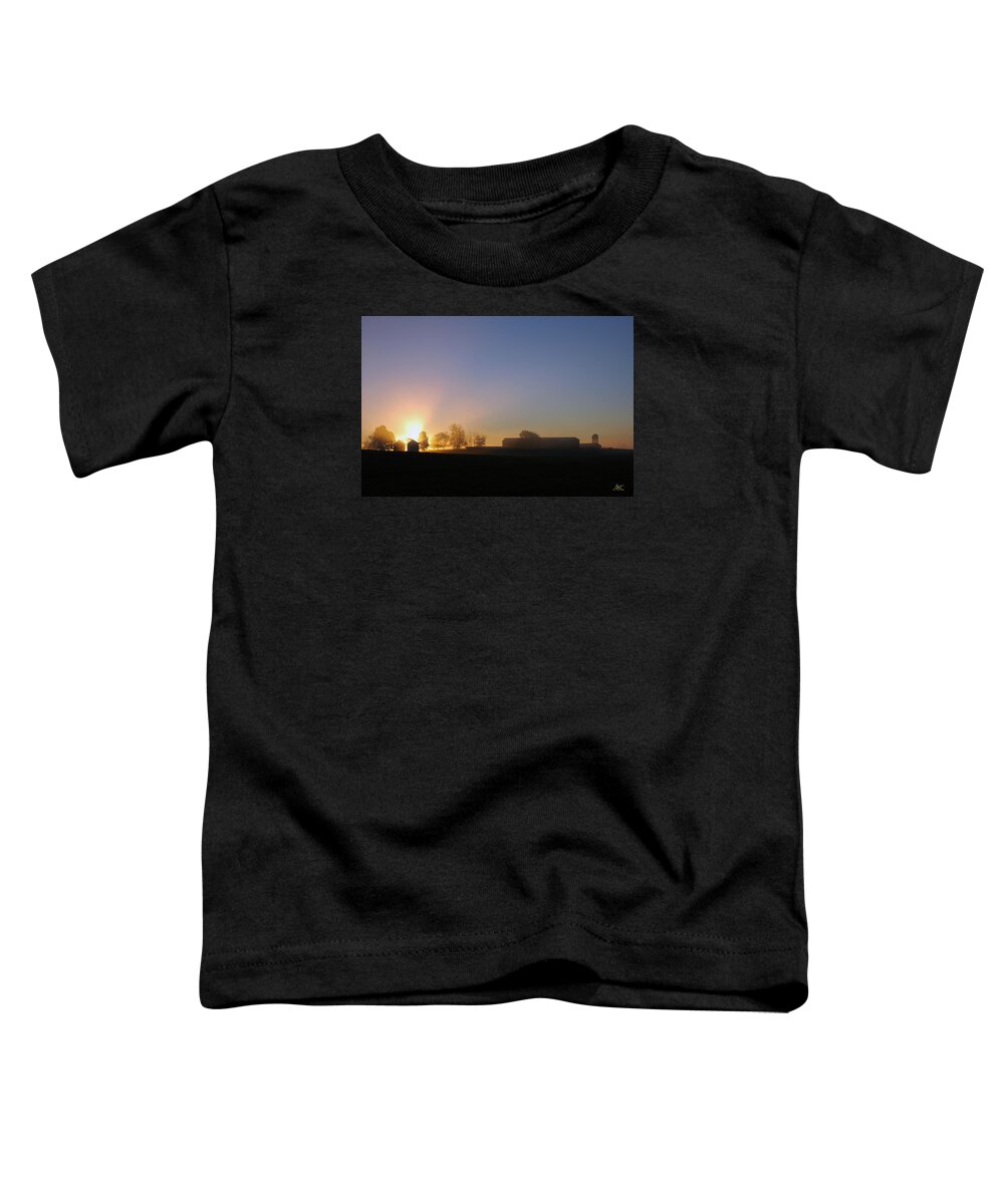 Landscape Toddler T-Shirt featuring the photograph Anderson Sunrise by Sam Davis Johnson