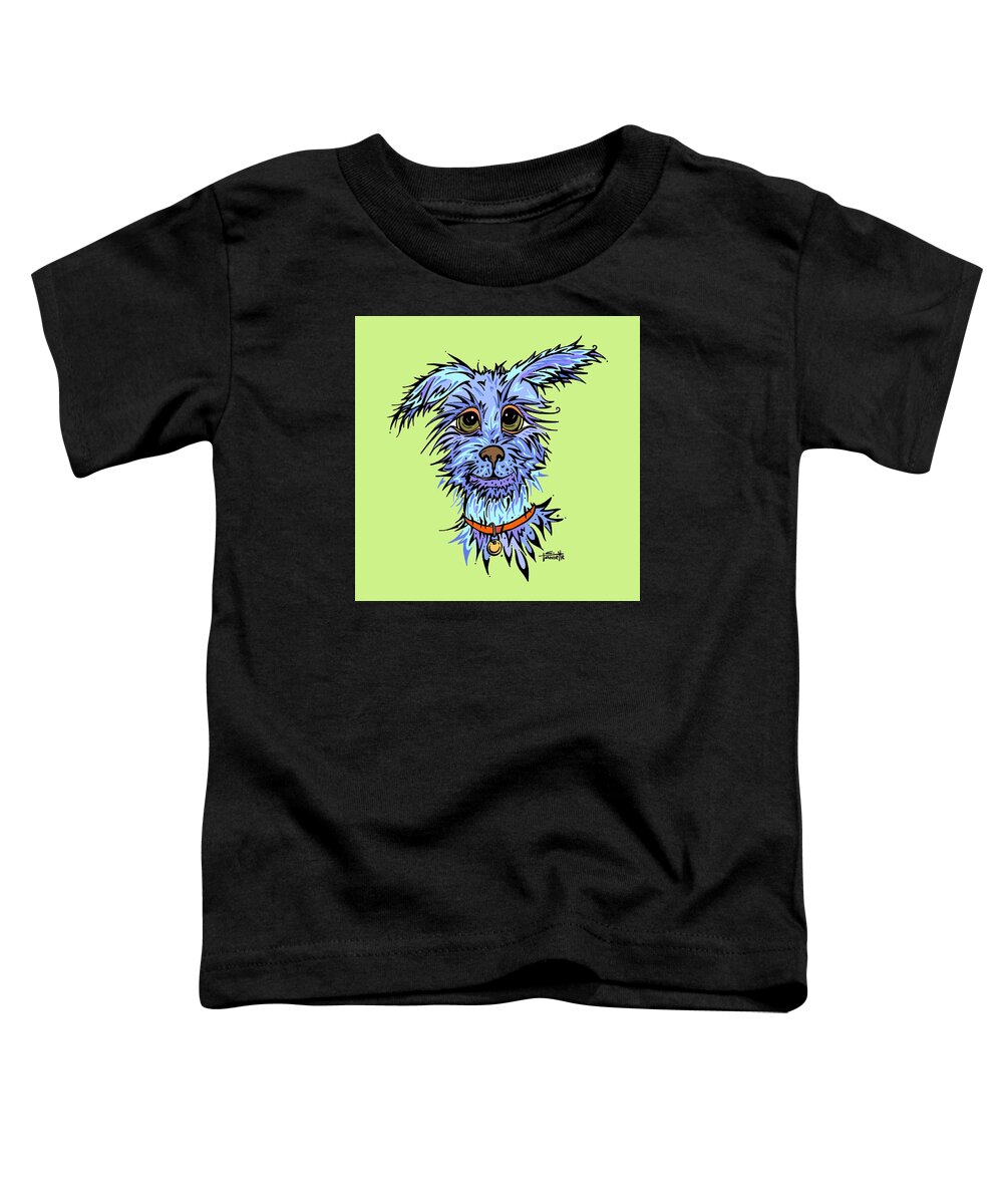 Dog Toddler T-Shirt featuring the digital art Andre by Tanielle Childers