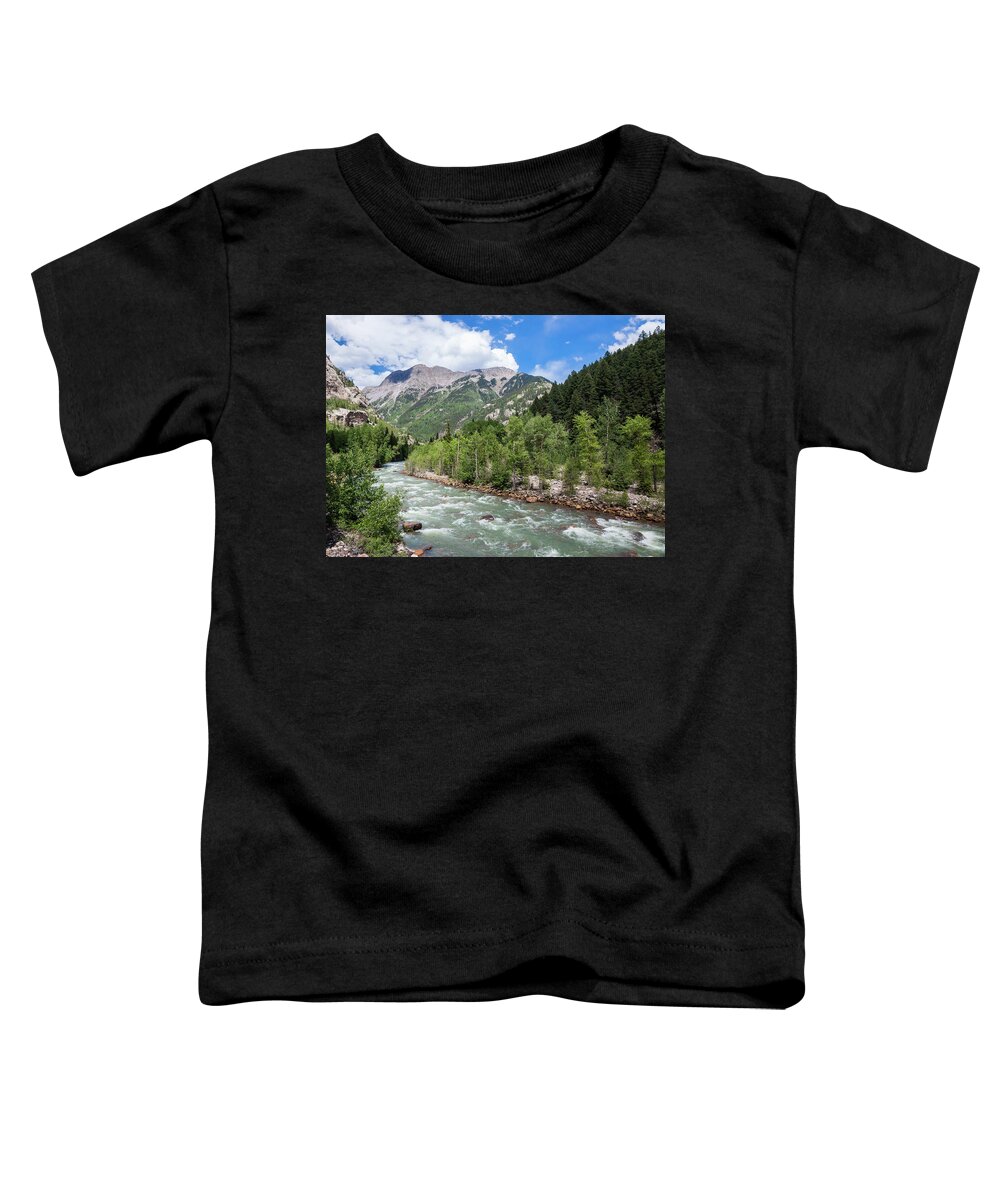 Animas River Toddler T-Shirt featuring the photograph Animas River, Silverton, Colorado by Lon Dittrick