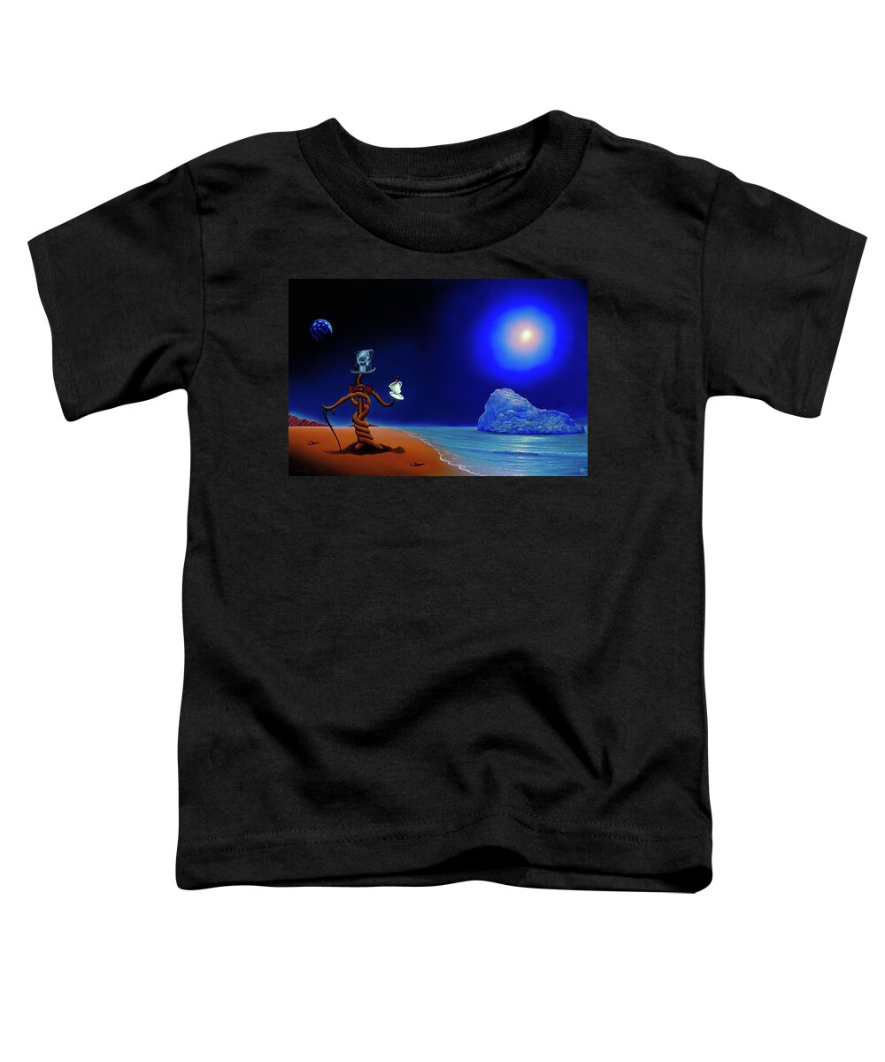  Toddler T-Shirt featuring the painting Artist Conversing by Paxton Mobley