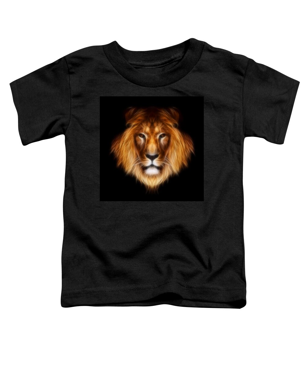 lion Prints Toddler T-Shirt featuring the Artistic Lion by Aimelle Ml