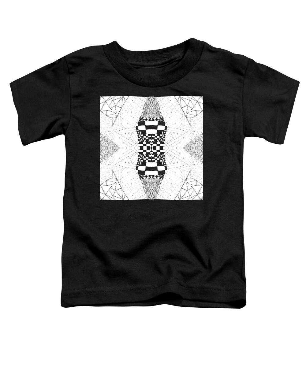 Urban Toddler T-Shirt featuring the digital art 018 Designing Wonder by Cheryl Turner