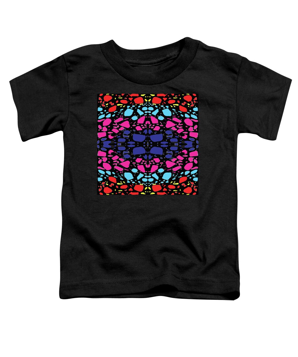 Urban Toddler T-Shirt featuring the digital art 062 Rainbow Floater by Cheryl Turner