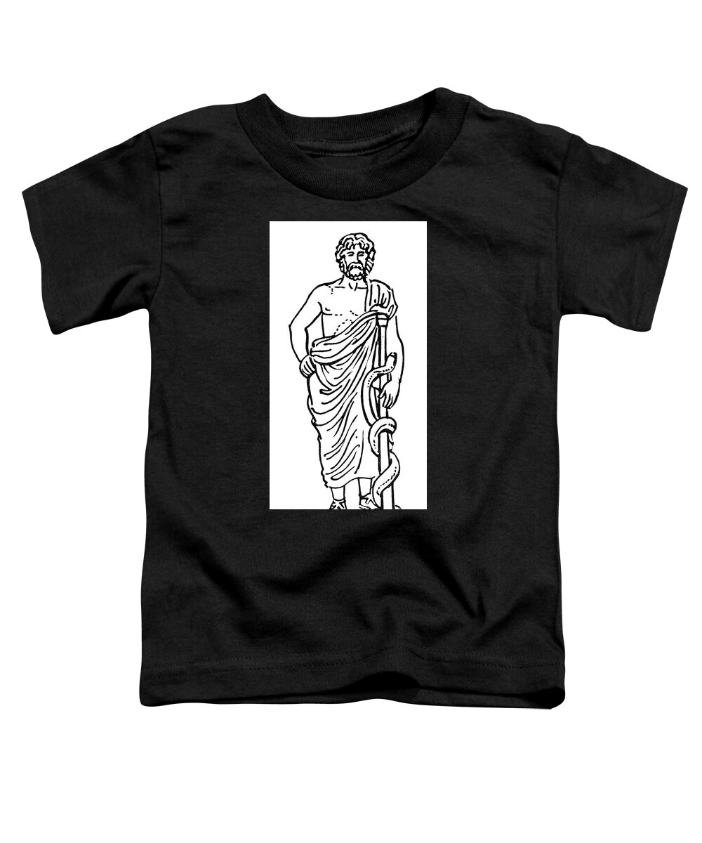 Ancient Toddler T-Shirt featuring the drawing Asclepius / Aesculapius by Granger